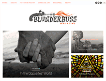 Tablet Screenshot of blunderbussmag.com